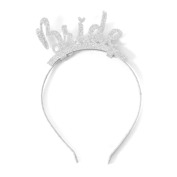 Bride Glitter Headband (Silver)