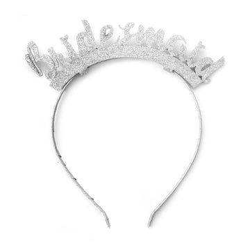 Bridesmaid Glitter Headband (Silver)