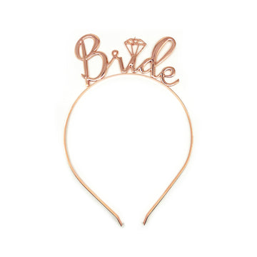 Rose Gold Deluxe Bride To Be Headband