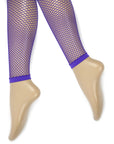 Purple Fishnet Leggings