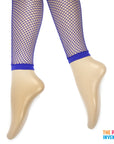 Blue Fishnet Leggings