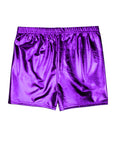 Purple Metallic Shorts