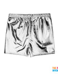 Silver Metallic Shorts