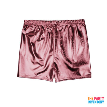 Rose Gold Metallic Shorts