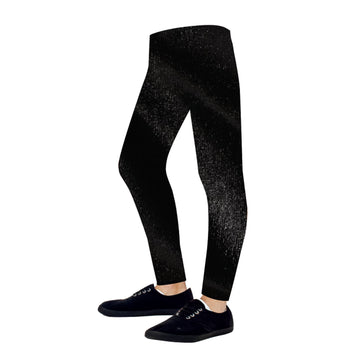 Children's Metallic Leggings (Black)