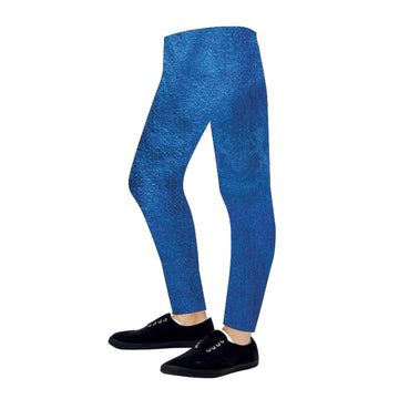 Children's Metallic Leggings (Light Blue)