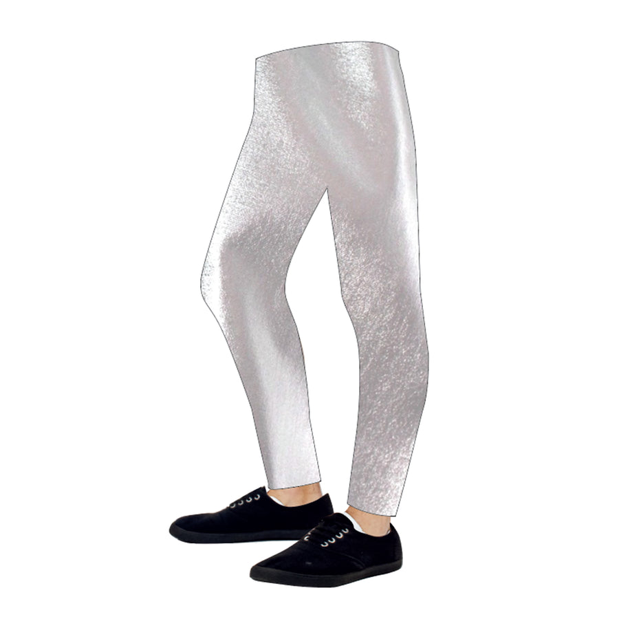 Children's Metallic Leggings (Silver)