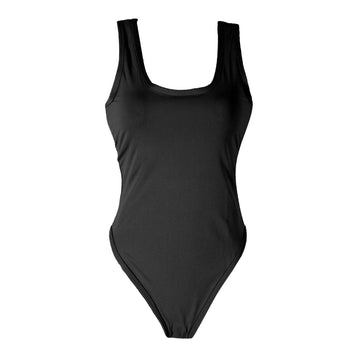 Black 80s Leotard