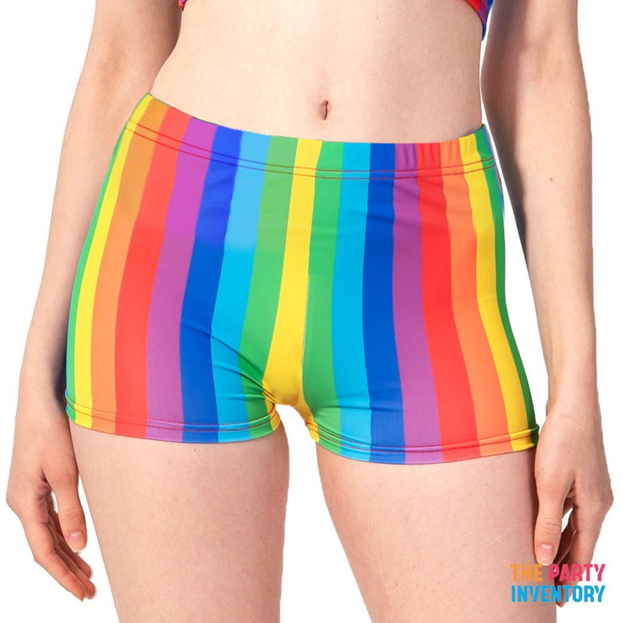 Rainbow Stripe Shorts