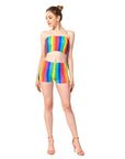 Rainbow Stripe Shorts