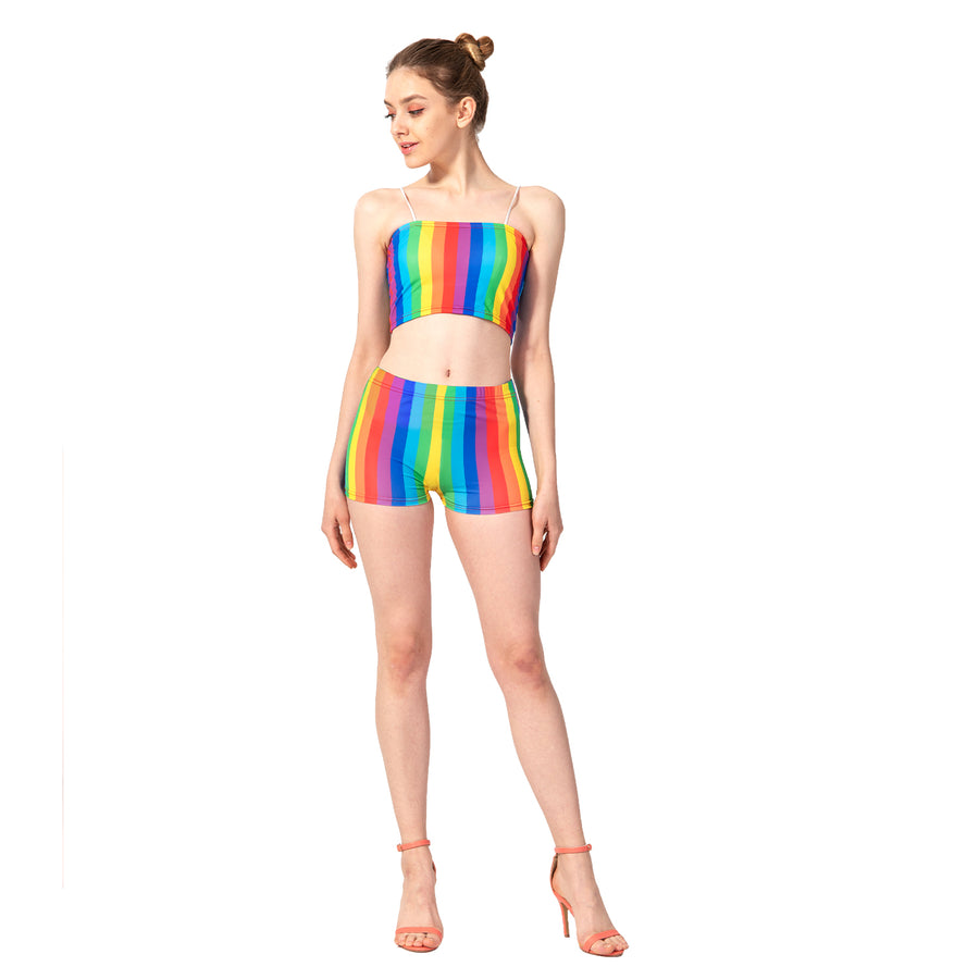 Rainbow Stripe Shorts