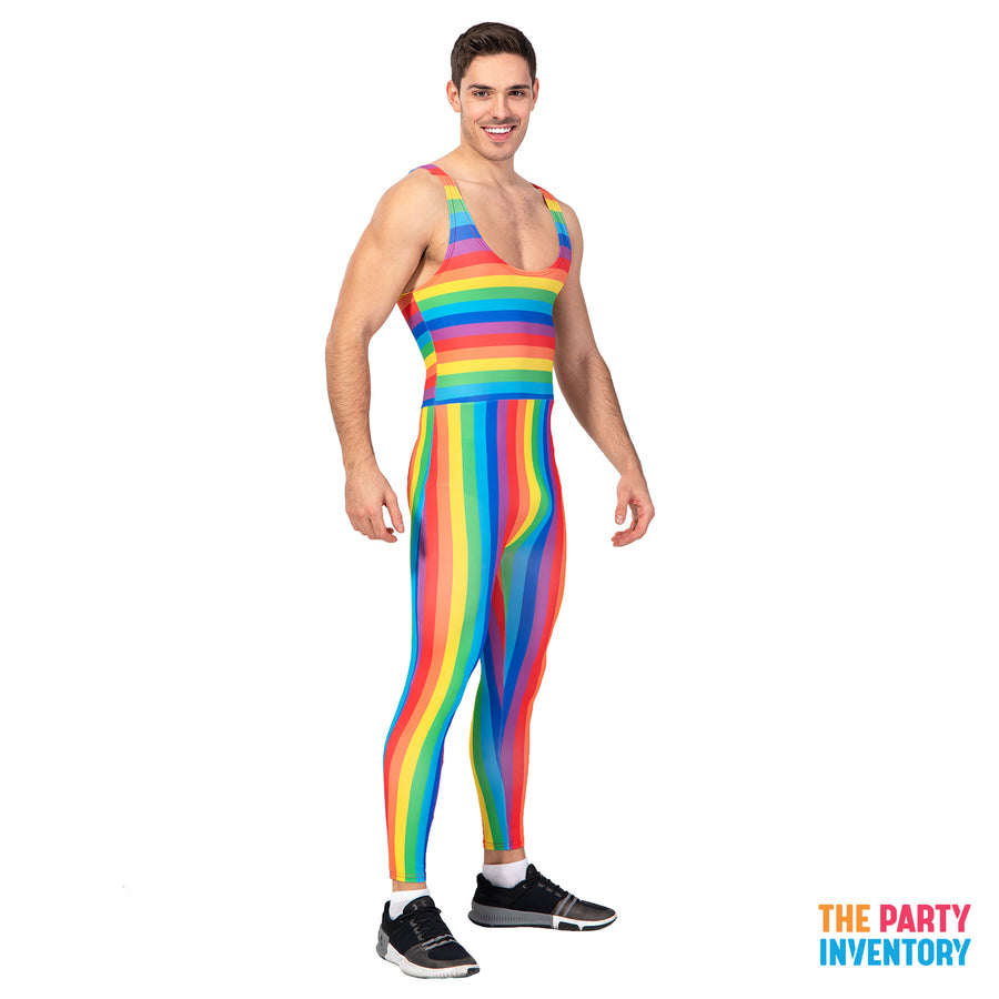 Adult Rainbow Unitard Jumpsuit