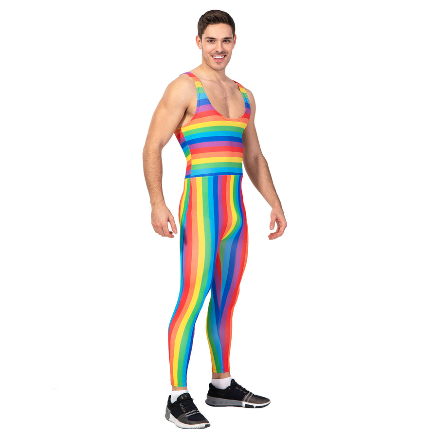 Adult Rainbow Unitard Jumpsuit