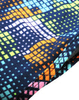 Neon Grid 80s Pattern Leotard