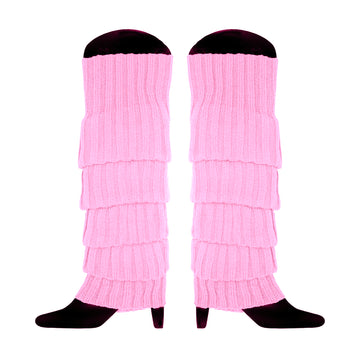 Pink Chunky Knit Leg Warmer