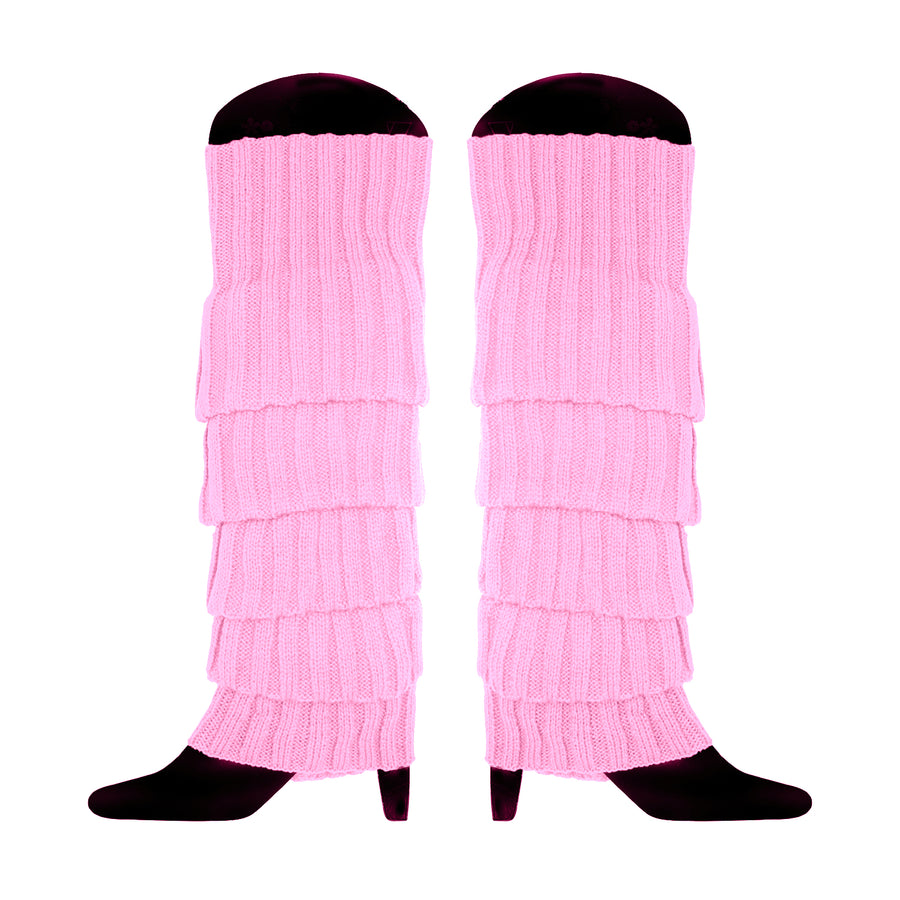 Pink Chunky Knit Leg Warmer