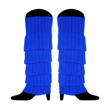 Dark Blue Chunky Knit Leg Warmer