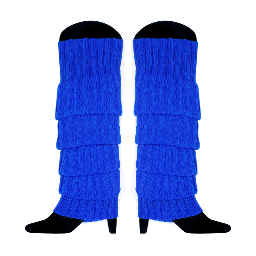 Dark Blue Chunky Knit Leg Warmer