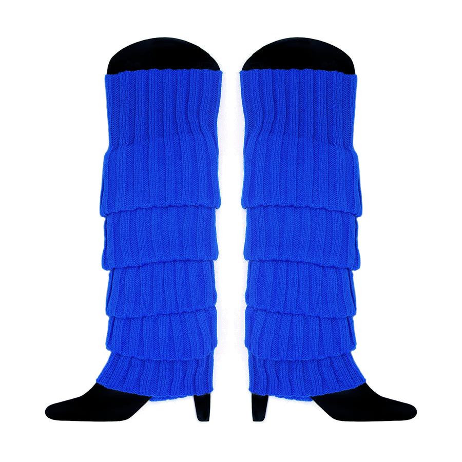 Dark Blue Chunky Knit Leg Warmer