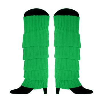 Green Chunky Knit Leg Warmer