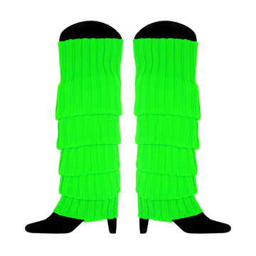 Light Green Chunky Knit Leg Warmer