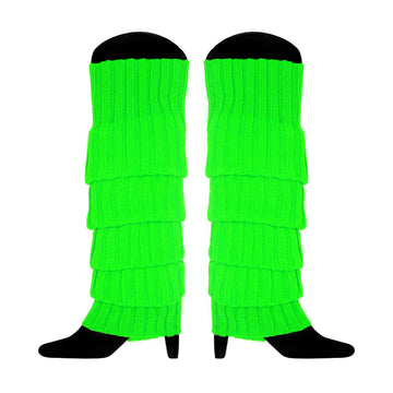Light Green Chunky Knit Leg Warmer