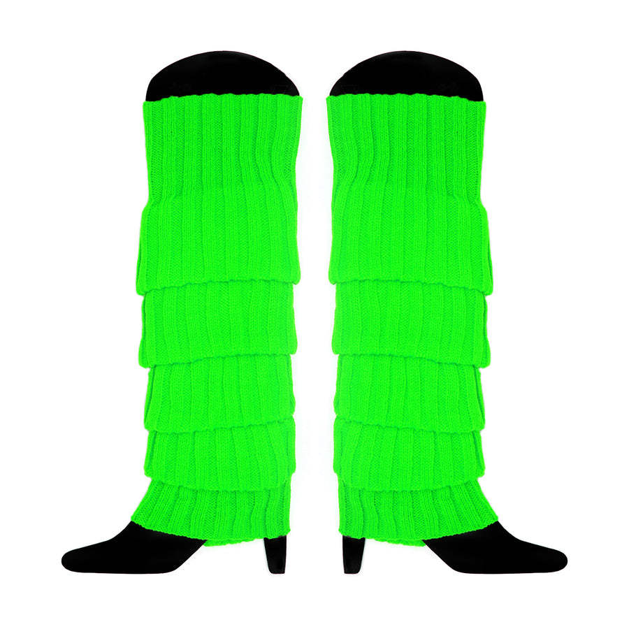 Light Green Chunky Knit Leg Warmer