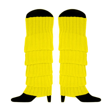 Yellow Chunky Knit Leg Warmer