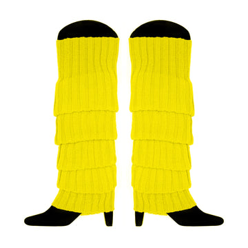 Yellow Chunky Knit Leg Warmer