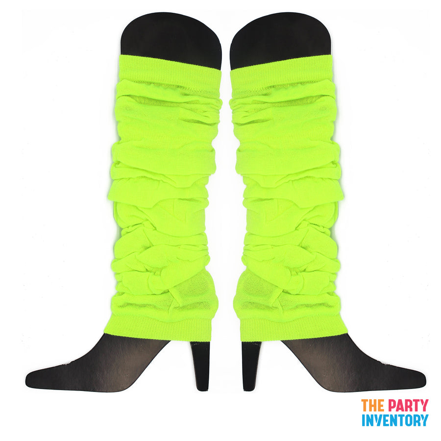 Fluro Lime Green Leg Warmers