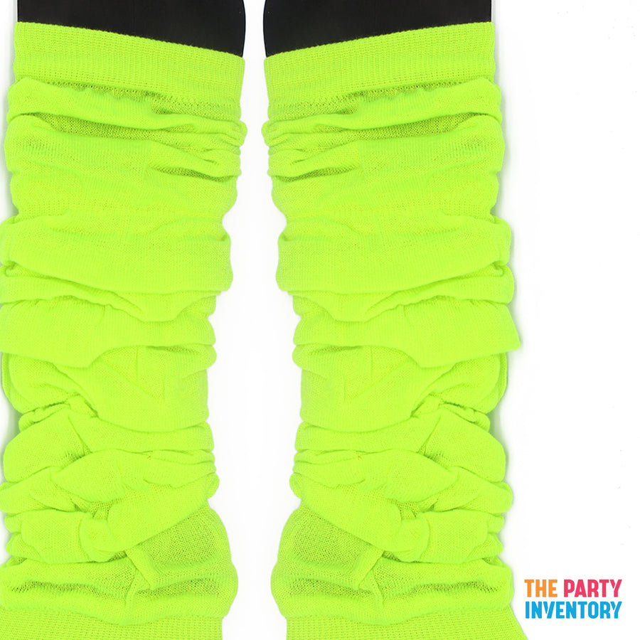 Fluro Lime Green Leg Warmers