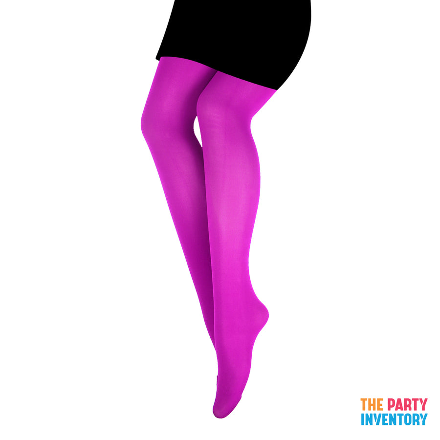 Hot Pink Plain Pantyhose