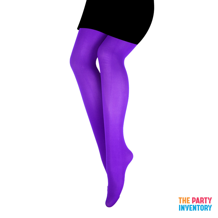 Purple Plain Pantyhose