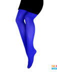 Blue Plain Pantyhose