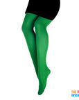 Dark Green Plain Pantyhose