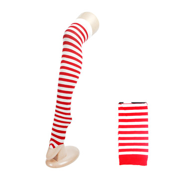 Over Knee Stockings (Red & White)