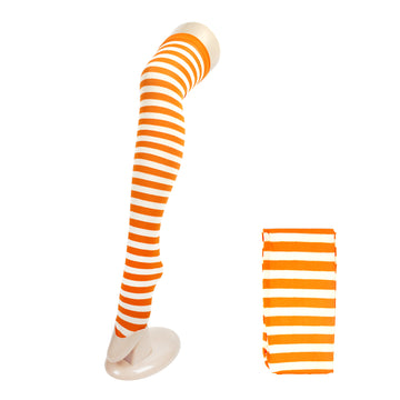 Over Knee Stockings (Orange & cream)