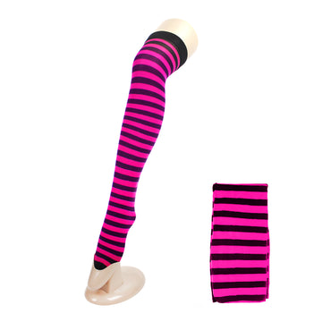 Over Knee Stockings (Hot Pink & Black)