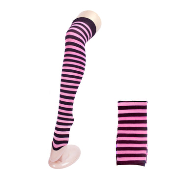 Over Knee Stockings (Pink & Black)