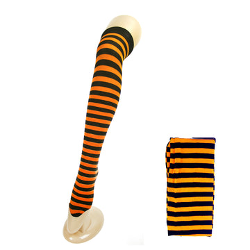 Over Knee Stockings (Orange & Black)