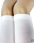 White School Socks