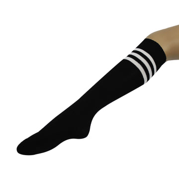 Black Sports Socks (3 Stripe)