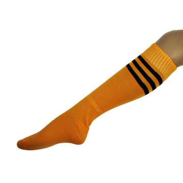 Orange Sports Socks (3 Stripe)