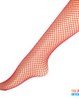Red Fishnet Pantyhose