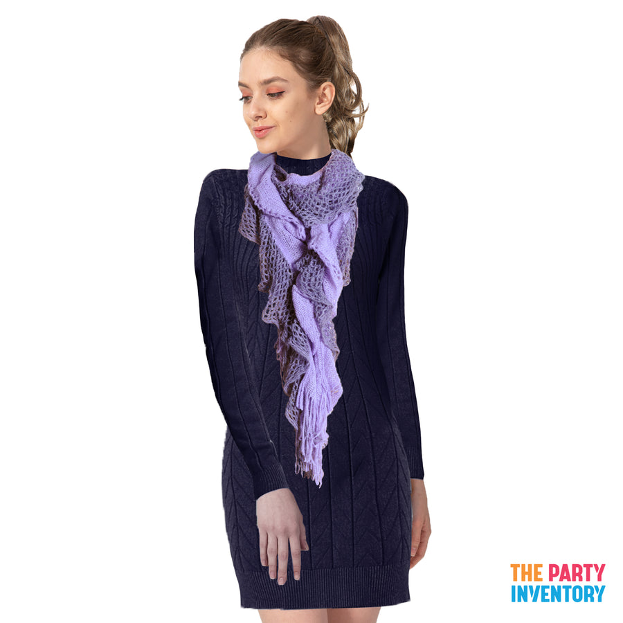 Winter Net Curl Scarf