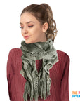 Winter Net Frill Curl Scarf