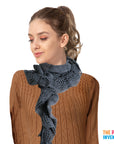 Winter Net Frill Curl Scarf