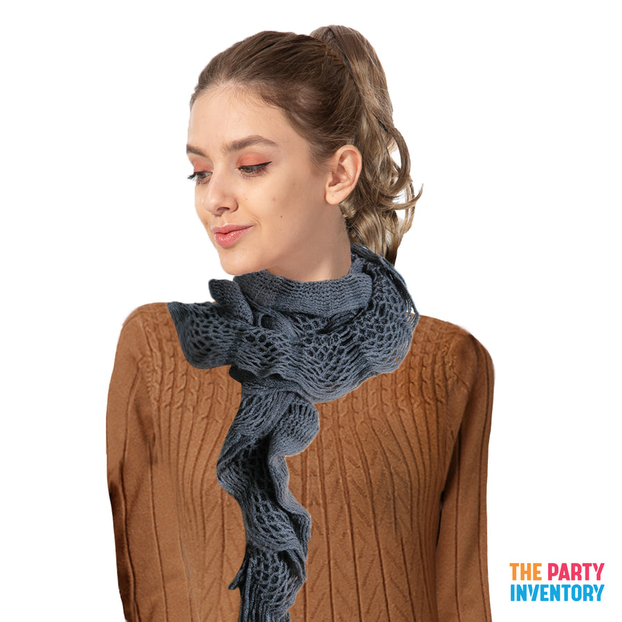 Winter Net Frill Curl Scarf