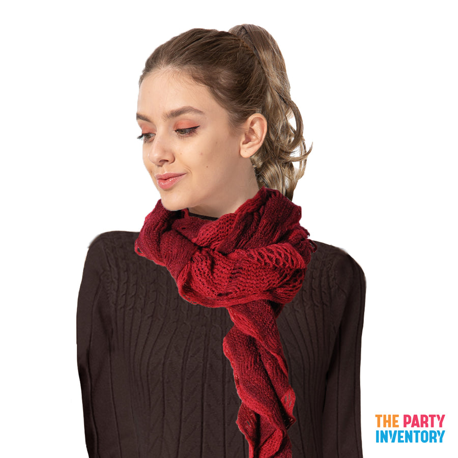 Winter Net Frill Curl Scarf