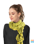 Winter Net Frill Curl Scarf